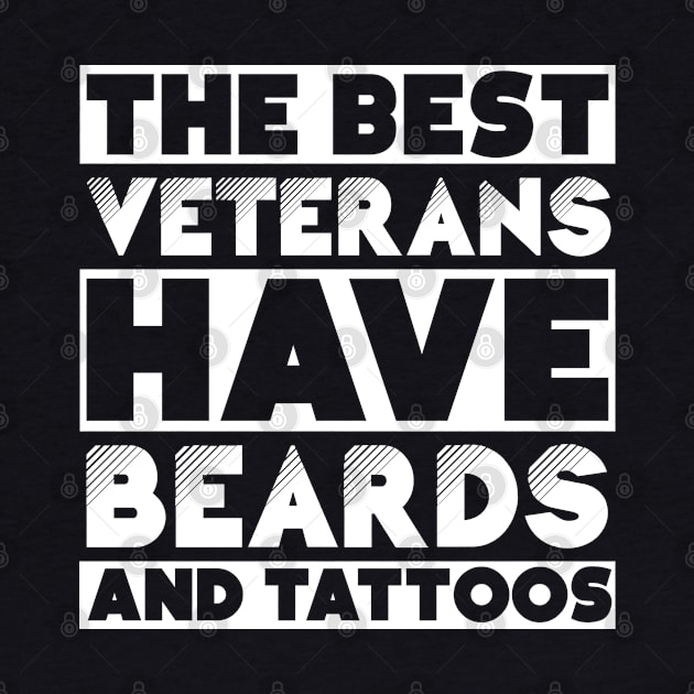 Best veterans have beards and tattoos . Perfect present for mother dad friend him or her by SerenityByAlex